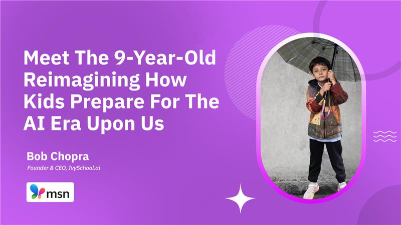 Meet the 9-year-old reimagining how kids prepare for the AI era upon us