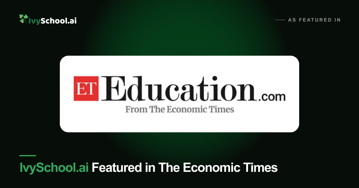 IvySchool.ai and founder Bob Chopra featured in The Economic Times (Education Edition)
