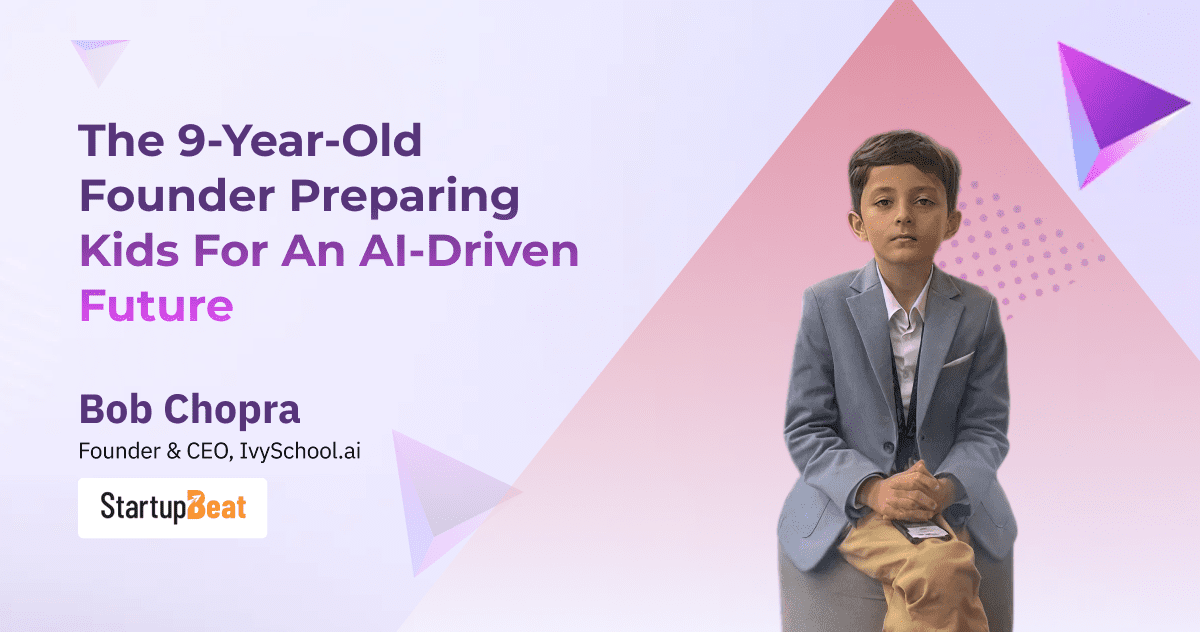 I didn’t feel older – just more accountable, The 9-year-old founder preparing kids for an AI-driven future